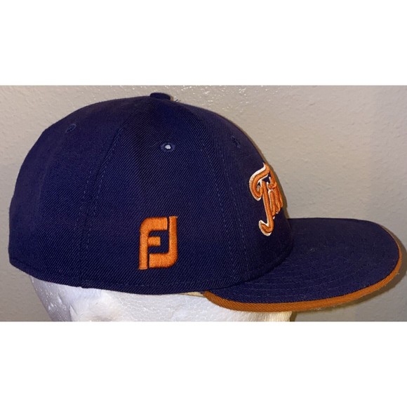 Titleist FJ by New Era Blue/Orange Strapback Fitted 7 1/2‎ Golf Cap Hat USA - Picture 4 of 11